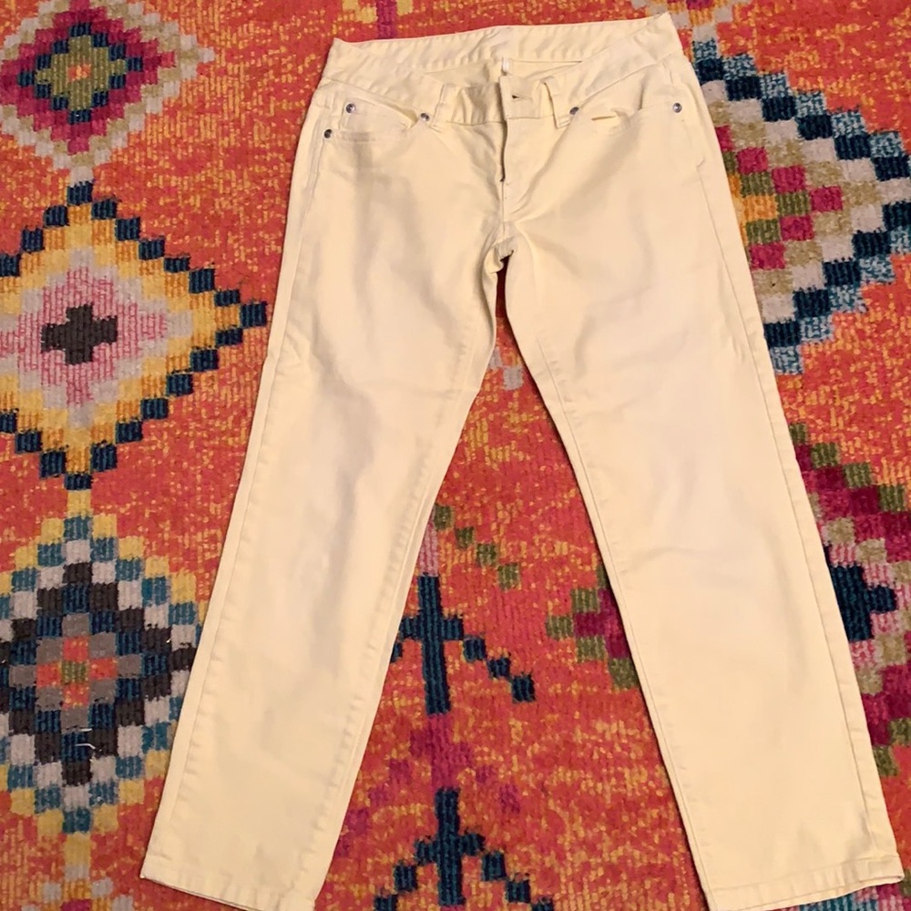 Anne Taylor The Loft Yellow Jeans